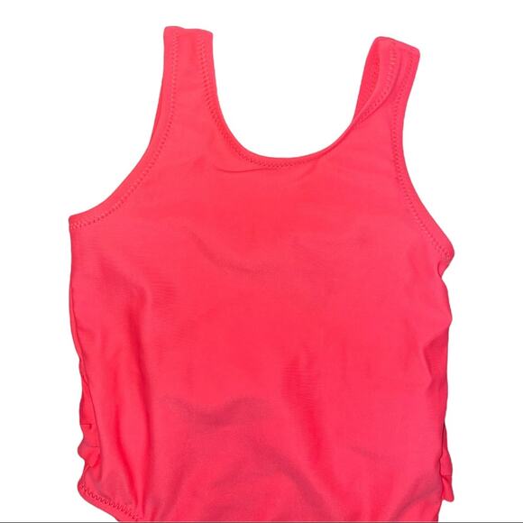 Old Navy Orange Neon One Piece Swimsuit Size 6-12 Months - Picture 2 of 6